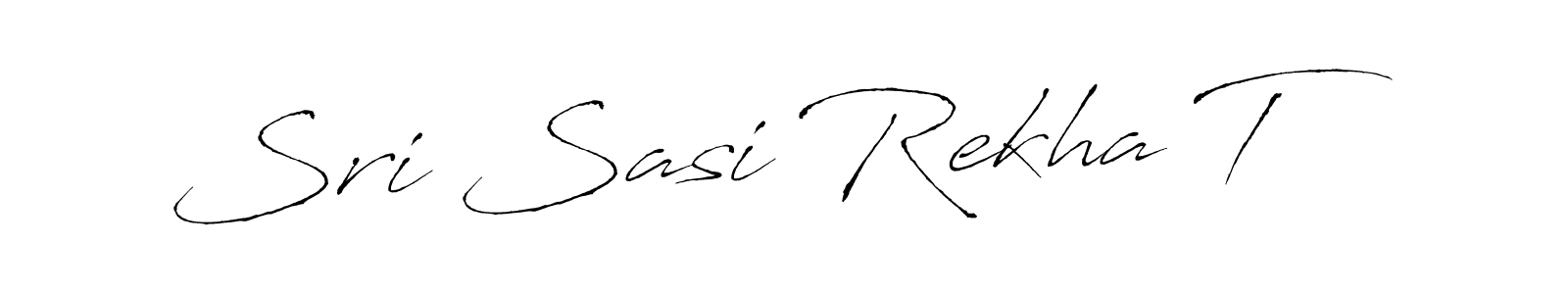 The best way (Antro_Vectra) to make a short signature is to pick only two or three words in your name. The name Sri Sasi Rekha T include a total of six letters. For converting this name. Sri Sasi Rekha T signature style 6 images and pictures png