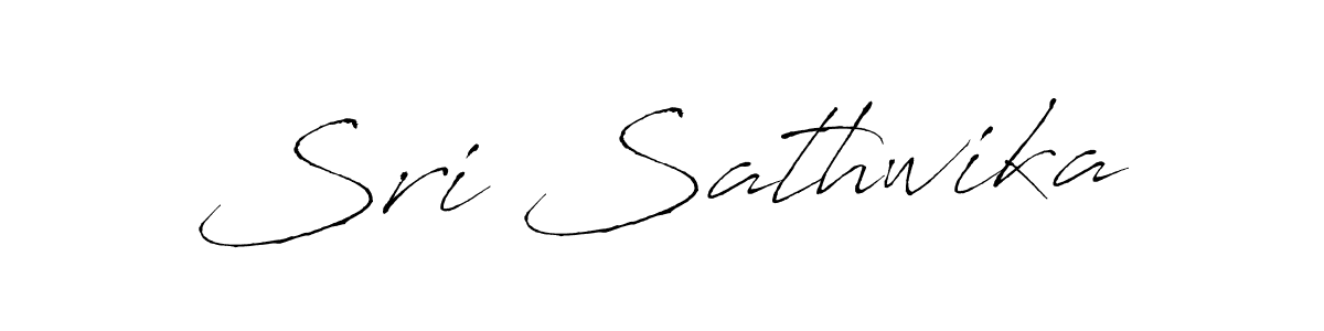 How to make Sri Sathwika name signature. Use Antro_Vectra style for creating short signs online. This is the latest handwritten sign. Sri Sathwika signature style 6 images and pictures png