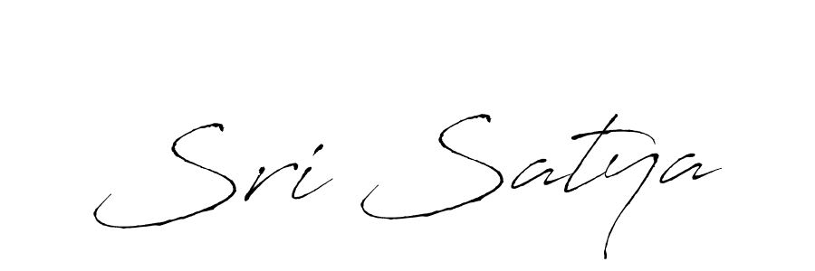 Make a beautiful signature design for name Sri Satya. With this signature (Antro_Vectra) style, you can create a handwritten signature for free. Sri Satya signature style 6 images and pictures png