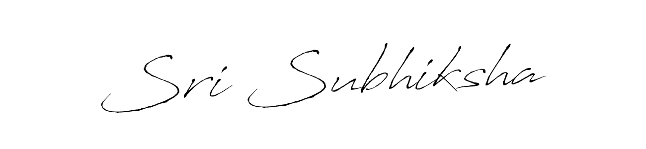 How to make Sri Subhiksha name signature. Use Antro_Vectra style for creating short signs online. This is the latest handwritten sign. Sri Subhiksha signature style 6 images and pictures png
