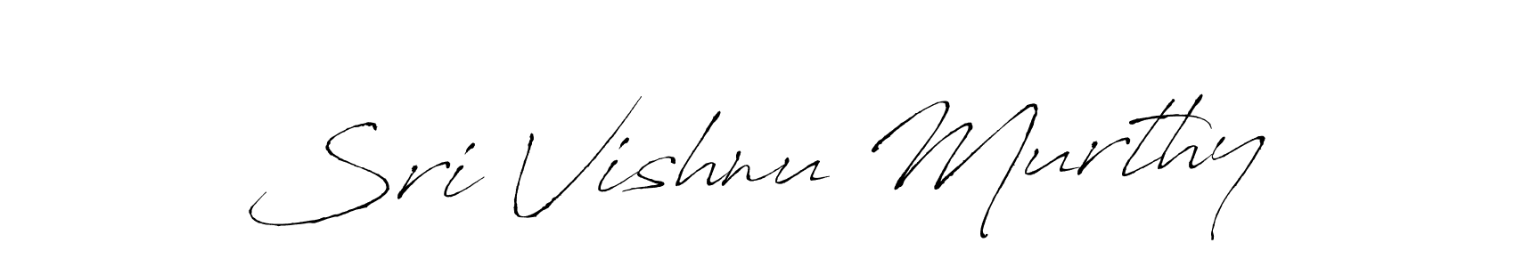 Create a beautiful signature design for name Sri Vishnu Murthy. With this signature (Antro_Vectra) fonts, you can make a handwritten signature for free. Sri Vishnu Murthy signature style 6 images and pictures png