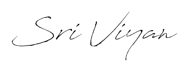 This is the best signature style for the Sri Viyan name. Also you like these signature font (Antro_Vectra). Mix name signature. Sri Viyan signature style 6 images and pictures png