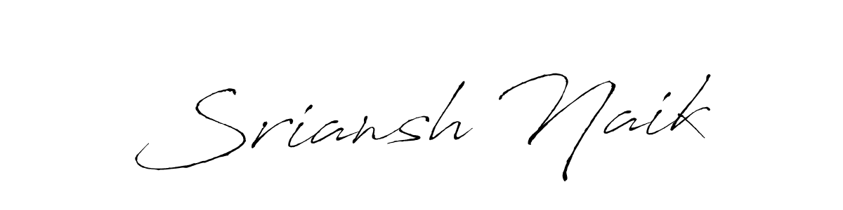 Sriansh Naik stylish signature style. Best Handwritten Sign (Antro_Vectra) for my name. Handwritten Signature Collection Ideas for my name Sriansh Naik. Sriansh Naik signature style 6 images and pictures png
