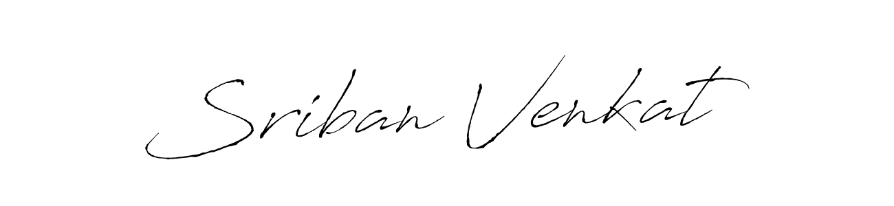 This is the best signature style for the Sriban Venkat name. Also you like these signature font (Antro_Vectra). Mix name signature. Sriban Venkat signature style 6 images and pictures png