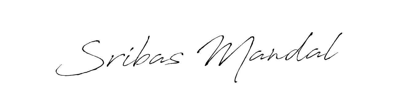 How to make Sribas Mandal name signature. Use Antro_Vectra style for creating short signs online. This is the latest handwritten sign. Sribas Mandal signature style 6 images and pictures png