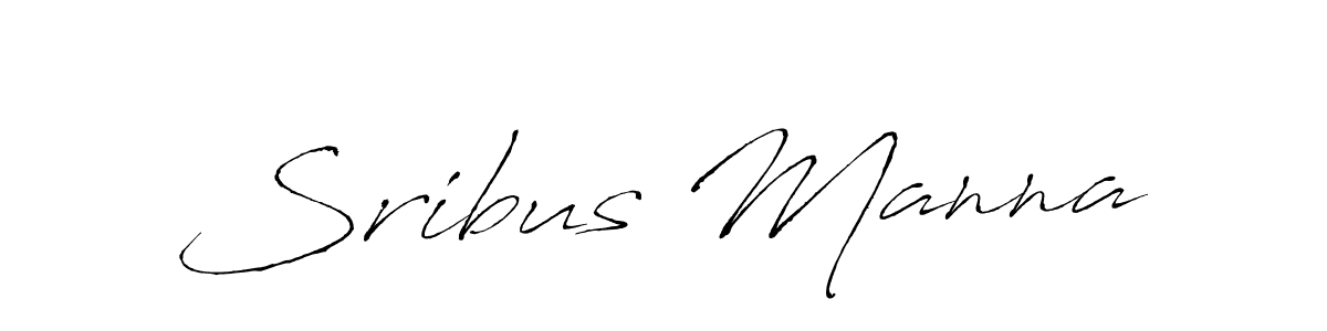 Make a beautiful signature design for name Sribus Manna. With this signature (Antro_Vectra) style, you can create a handwritten signature for free. Sribus Manna signature style 6 images and pictures png