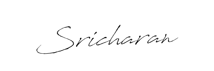 Design your own signature with our free online signature maker. With this signature software, you can create a handwritten (Antro_Vectra) signature for name Sricharan. Sricharan signature style 6 images and pictures png