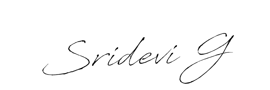 Make a beautiful signature design for name Sridevi G. With this signature (Antro_Vectra) style, you can create a handwritten signature for free. Sridevi G signature style 6 images and pictures png