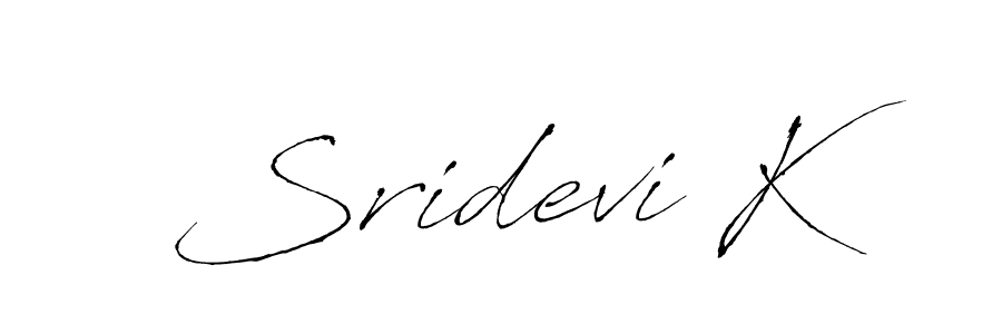 Similarly Antro_Vectra is the best handwritten signature design. Signature creator online .You can use it as an online autograph creator for name Sridevi K. Sridevi K signature style 6 images and pictures png