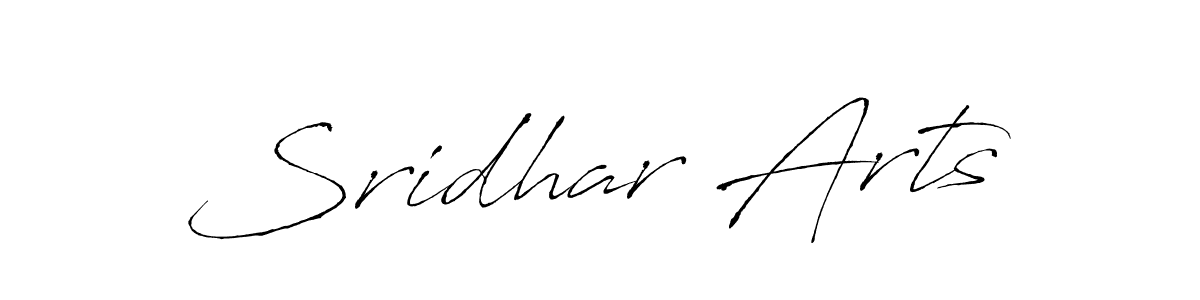Design your own signature with our free online signature maker. With this signature software, you can create a handwritten (Antro_Vectra) signature for name Sridhar Arts. Sridhar Arts signature style 6 images and pictures png