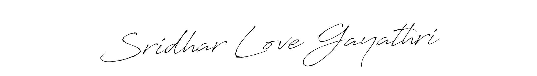 Sridhar Love Gayathri stylish signature style. Best Handwritten Sign (Antro_Vectra) for my name. Handwritten Signature Collection Ideas for my name Sridhar Love Gayathri. Sridhar Love Gayathri signature style 6 images and pictures png