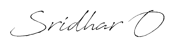 A sleek calligraphic signature for name Sridhar O utilizing Antro_Vectra styling. Great for adding personal signatures to photos and art. Sridhar O signature style 6 images and pictures png