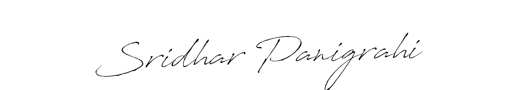 You should practise on your own different ways (Antro_Vectra) to write your name (Sridhar Panigrahi) in signature. don't let someone else do it for you. Sridhar Panigrahi signature style 6 images and pictures png