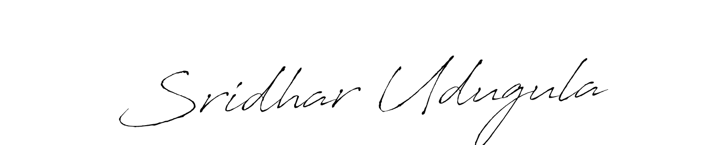 Sridhar Udugula stylish signature style. Best Handwritten Sign (Antro_Vectra) for my name. Handwritten Signature Collection Ideas for my name Sridhar Udugula. Sridhar Udugula signature style 6 images and pictures png