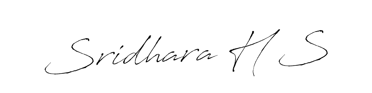 Antro_Vectra is a professional signature style that is perfect for those who want to add a touch of class to their signature. It is also a great choice for those who want to make their signature more unique. Get Sridhara H S name to fancy signature for free. Sridhara H S signature style 6 images and pictures png