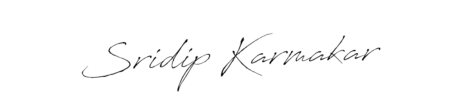 The best way (Antro_Vectra) to make a short signature is to pick only two or three words in your name. The name Sridip Karmakar include a total of six letters. For converting this name. Sridip Karmakar signature style 6 images and pictures png