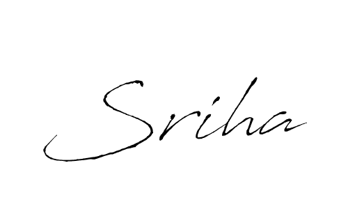 Design your own signature with our free online signature maker. With this signature software, you can create a handwritten (Antro_Vectra) signature for name Sriha. Sriha signature style 6 images and pictures png