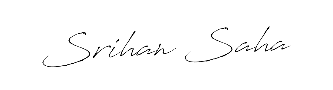 You should practise on your own different ways (Antro_Vectra) to write your name (Srihan Saha) in signature. don't let someone else do it for you. Srihan Saha signature style 6 images and pictures png