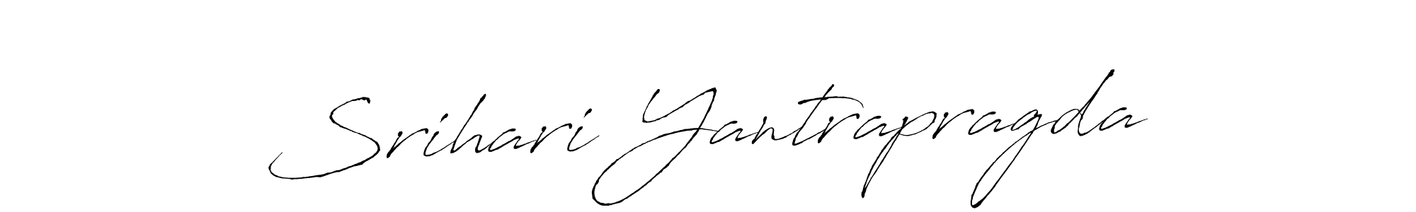 Srihari Yantrapragda stylish signature style. Best Handwritten Sign (Antro_Vectra) for my name. Handwritten Signature Collection Ideas for my name Srihari Yantrapragda. Srihari Yantrapragda signature style 6 images and pictures png