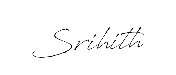 Make a beautiful signature design for name Srihith. With this signature (Antro_Vectra) style, you can create a handwritten signature for free. Srihith signature style 6 images and pictures png