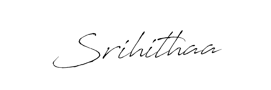 Create a beautiful signature design for name Srihithaa. With this signature (Antro_Vectra) fonts, you can make a handwritten signature for free. Srihithaa signature style 6 images and pictures png
