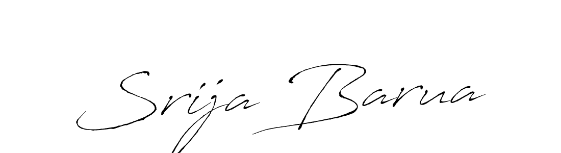 Create a beautiful signature design for name Srija Barua. With this signature (Antro_Vectra) fonts, you can make a handwritten signature for free. Srija Barua signature style 6 images and pictures png