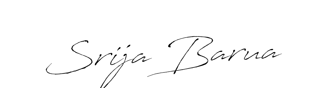 Create a beautiful signature design for name Srija Barua. With this signature (Antro_Vectra) fonts, you can make a handwritten signature for free. Srija Barua signature style 6 images and pictures png