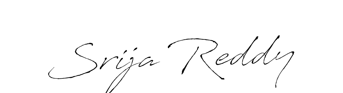 Design your own signature with our free online signature maker. With this signature software, you can create a handwritten (Antro_Vectra) signature for name Srija Reddy. Srija Reddy signature style 6 images and pictures png