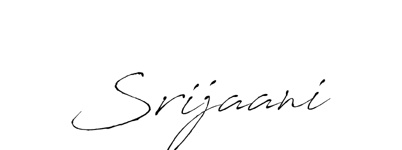 Design your own signature with our free online signature maker. With this signature software, you can create a handwritten (Antro_Vectra) signature for name Srijaani. Srijaani signature style 6 images and pictures png