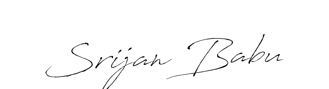 Use a signature maker to create a handwritten signature online. With this signature software, you can design (Antro_Vectra) your own signature for name Srijan Babu. Srijan Babu signature style 6 images and pictures png