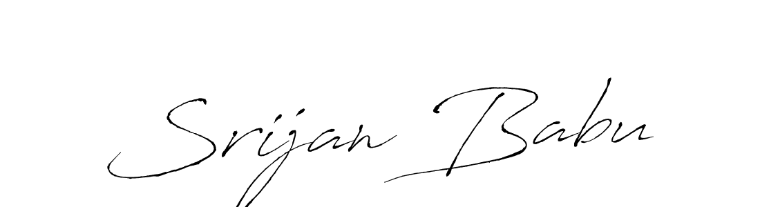 Use a signature maker to create a handwritten signature online. With this signature software, you can design (Antro_Vectra) your own signature for name Srijan Babu. Srijan Babu signature style 6 images and pictures png