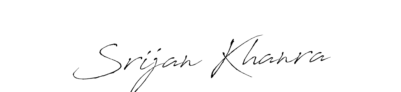 Create a beautiful signature design for name Srijan Khanra. With this signature (Antro_Vectra) fonts, you can make a handwritten signature for free. Srijan Khanra signature style 6 images and pictures png