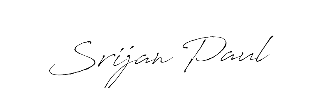 Make a beautiful signature design for name Srijan Paul. With this signature (Antro_Vectra) style, you can create a handwritten signature for free. Srijan Paul signature style 6 images and pictures png