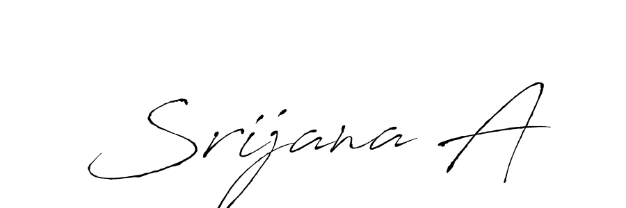 Make a beautiful signature design for name Srijana A. With this signature (Antro_Vectra) style, you can create a handwritten signature for free. Srijana A signature style 6 images and pictures png