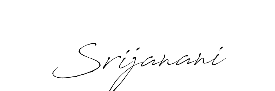 Use a signature maker to create a handwritten signature online. With this signature software, you can design (Antro_Vectra) your own signature for name Srijanani. Srijanani signature style 6 images and pictures png