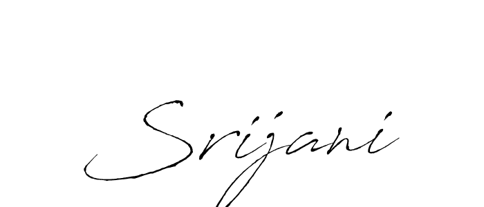 Make a beautiful signature design for name Srijani. With this signature (Antro_Vectra) style, you can create a handwritten signature for free. Srijani signature style 6 images and pictures png