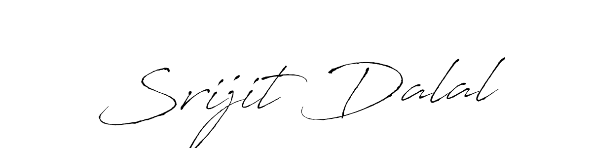 How to make Srijit Dalal name signature. Use Antro_Vectra style for creating short signs online. This is the latest handwritten sign. Srijit Dalal signature style 6 images and pictures png