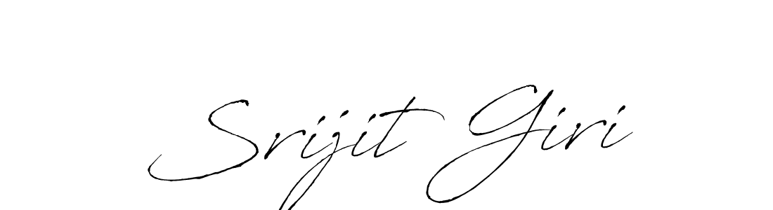 Make a beautiful signature design for name Srijit Giri. With this signature (Antro_Vectra) style, you can create a handwritten signature for free. Srijit Giri signature style 6 images and pictures png