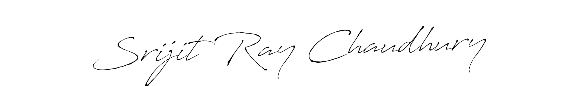 Create a beautiful signature design for name Srijit Ray Chaudhury. With this signature (Antro_Vectra) fonts, you can make a handwritten signature for free. Srijit Ray Chaudhury signature style 6 images and pictures png