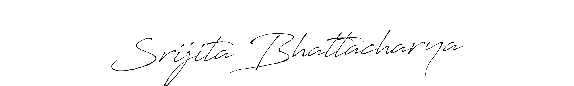 Create a beautiful signature design for name Srijita Bhattacharya. With this signature (Antro_Vectra) fonts, you can make a handwritten signature for free. Srijita Bhattacharya signature style 6 images and pictures png