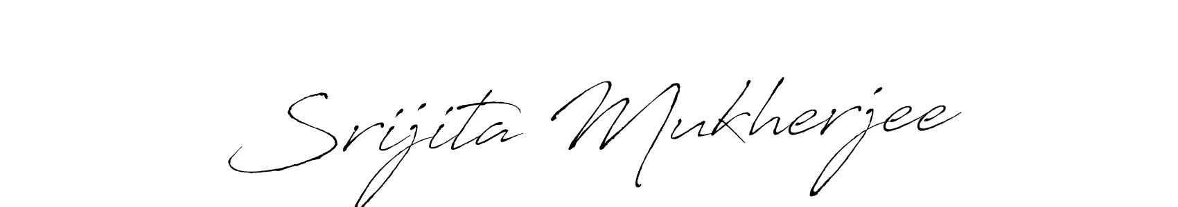 How to make Srijita Mukherjee signature? Antro_Vectra is a professional autograph style. Create handwritten signature for Srijita Mukherjee name. Srijita Mukherjee signature style 6 images and pictures png