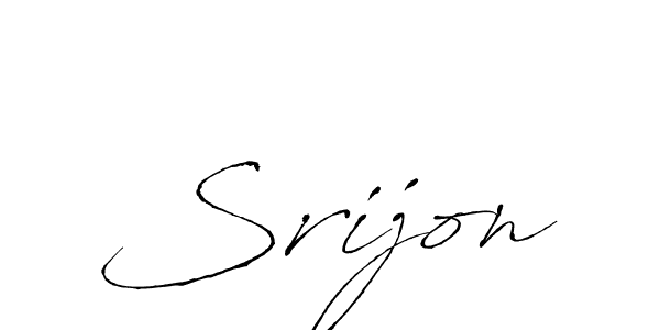 How to make Srijon name signature. Use Antro_Vectra style for creating short signs online. This is the latest handwritten sign. Srijon signature style 6 images and pictures png