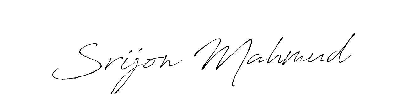 Use a signature maker to create a handwritten signature online. With this signature software, you can design (Antro_Vectra) your own signature for name Srijon Mahmud. Srijon Mahmud signature style 6 images and pictures png