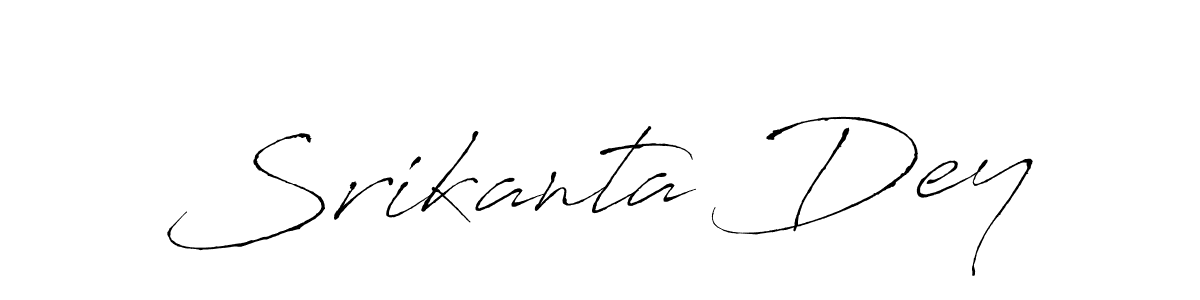 Antro_Vectra is a professional signature style that is perfect for those who want to add a touch of class to their signature. It is also a great choice for those who want to make their signature more unique. Get Srikanta Dey name to fancy signature for free. Srikanta Dey signature style 6 images and pictures png