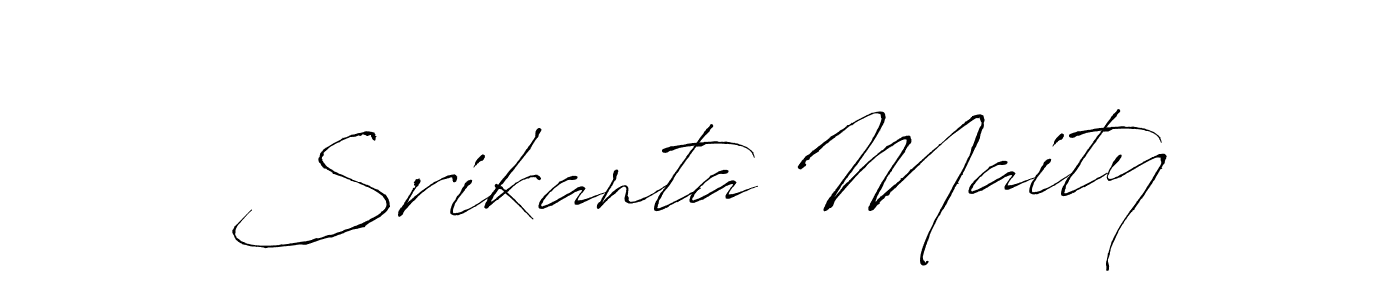 Make a beautiful signature design for name Srikanta Maity. With this signature (Antro_Vectra) style, you can create a handwritten signature for free. Srikanta Maity signature style 6 images and pictures png