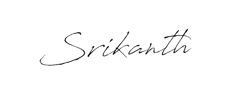 Make a beautiful signature design for name Srikanth. With this signature (Antro_Vectra) style, you can create a handwritten signature for free. Srikanth signature style 6 images and pictures png