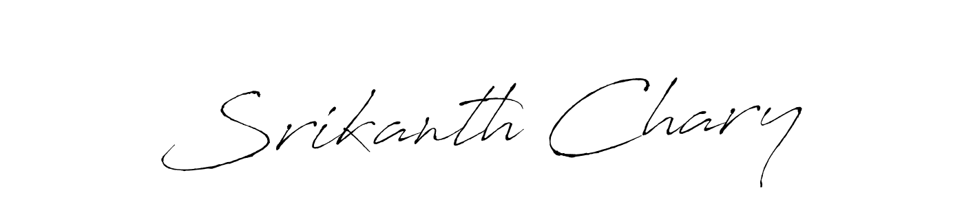 Create a beautiful signature design for name Srikanth Chary. With this signature (Antro_Vectra) fonts, you can make a handwritten signature for free. Srikanth Chary signature style 6 images and pictures png