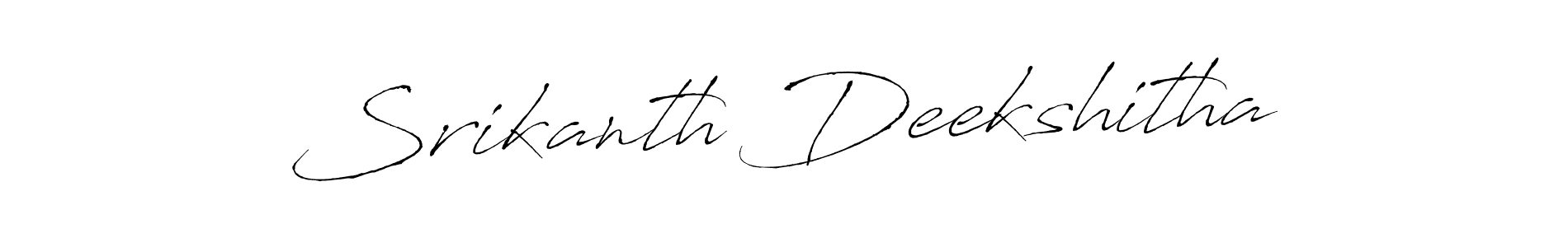 Design your own signature with our free online signature maker. With this signature software, you can create a handwritten (Antro_Vectra) signature for name Srikanth Deekshitha. Srikanth Deekshitha signature style 6 images and pictures png