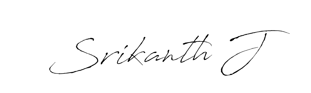 How to make Srikanth J name signature. Use Antro_Vectra style for creating short signs online. This is the latest handwritten sign. Srikanth J signature style 6 images and pictures png