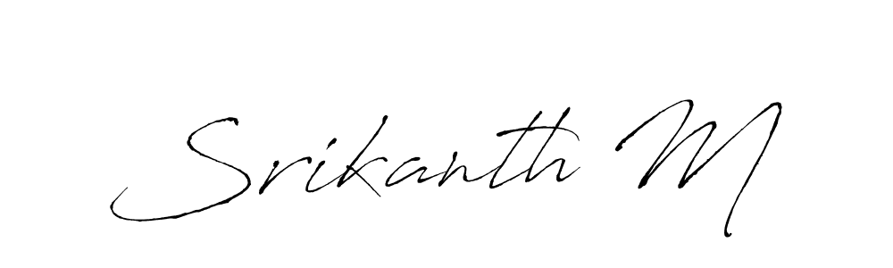See photos of Srikanth M official signature by Spectra . Check more albums & portfolios. Read reviews & check more about Antro_Vectra font. Srikanth M signature style 6 images and pictures png